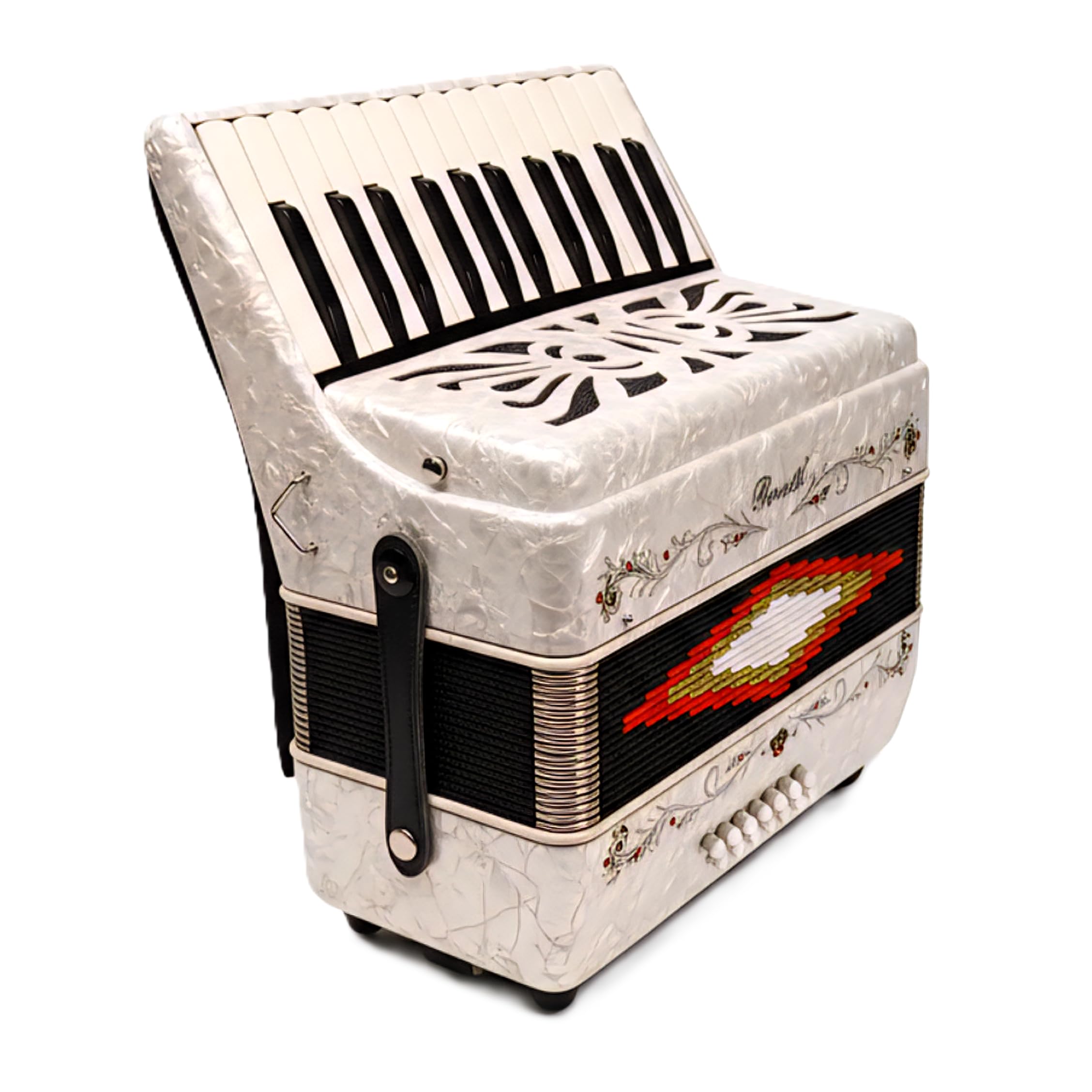 Amazon.com: Rossetti Accordion (ROS2512-WH) : Musical Instruments