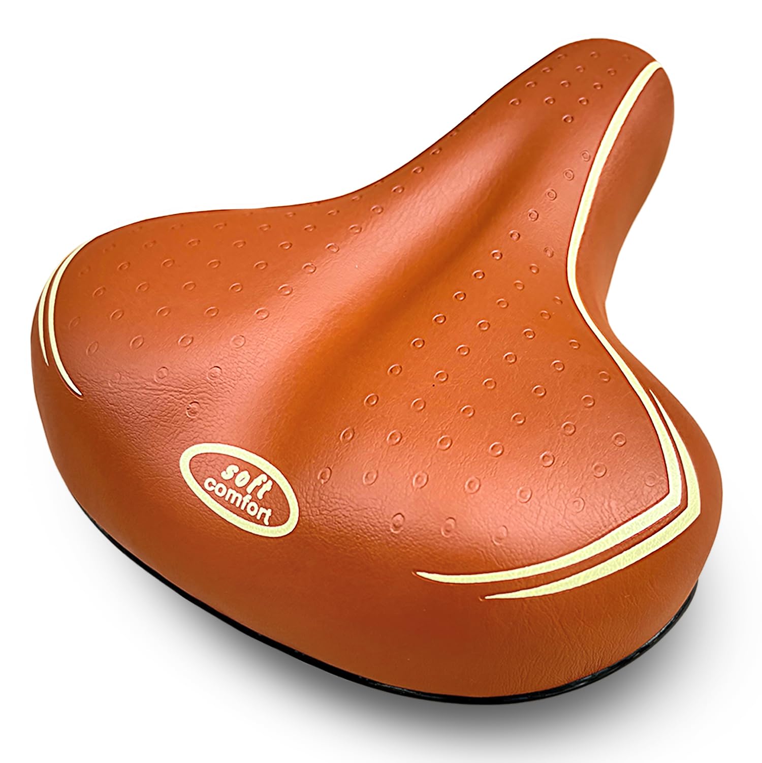 Sella Bici Flintronic In Pelle PU - Ergonomica Con Ammortizzatore Per MTB, Strada E Città - Foto 2