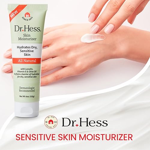 Miniatura 2 de Dr Hess Hidratante facial para piel seca y sensible, lanolina nutritiva, fórmula de vitamina E y aceite de oliva, loción facial y corporal