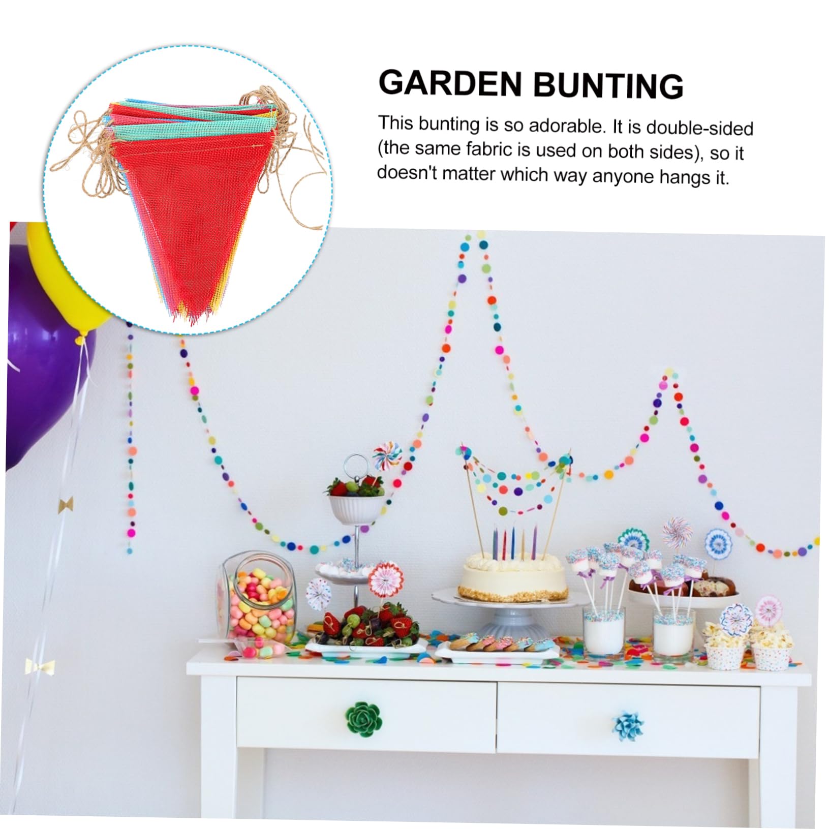 Amosfun 4confezioni Festone Decorazione Versatile Per e Matrimoni Confezione Bandierine Per Ed