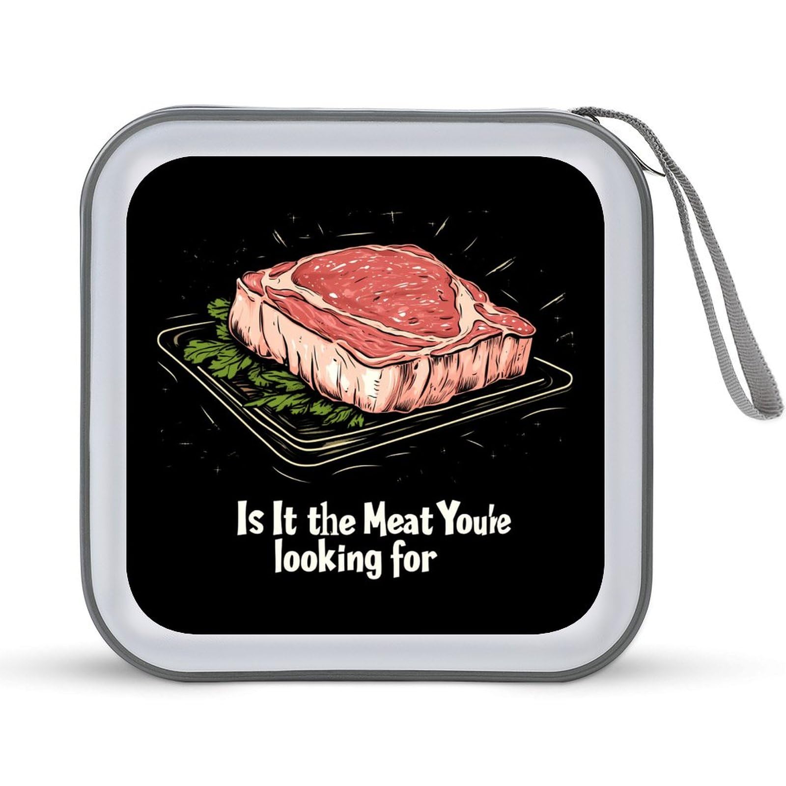 Is It Meat Youre Looking for CD Case Portable DVD Holder Storage Organizer for Home Travel
