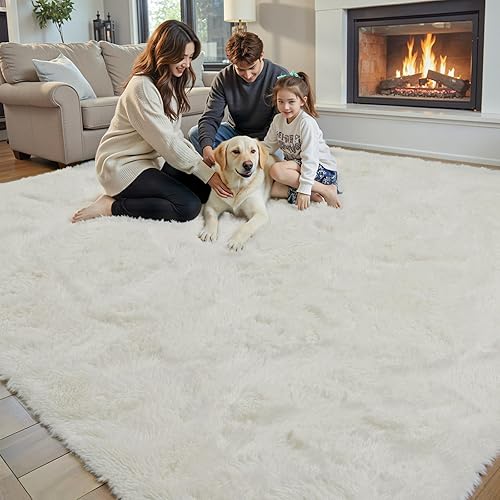 Miniatura 3 de Alfombras para sala de estar, 6 x 9 pies, alfombras para sala de estar, alfombra grande de felpa suave, alfombras peludas para dormitorio, niños y