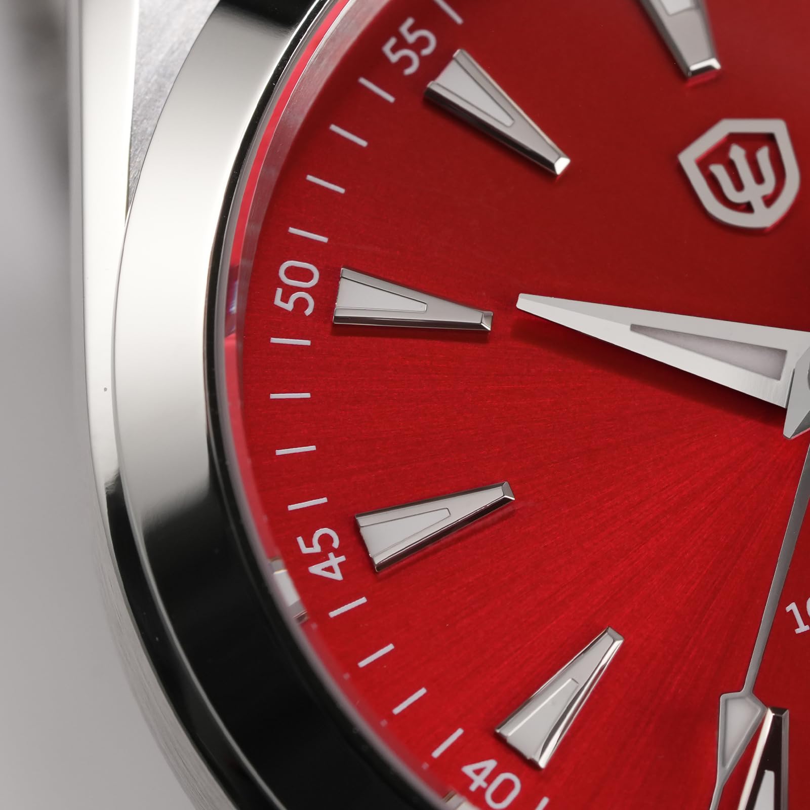 watchdives VH31 Reloj de Cuarzo, WD0006 Reloj de Pulsera de Acero Inoxidable 38mm Cristal de Zafiro Abombado Relojes de Lujo 100M Resistente al Agua