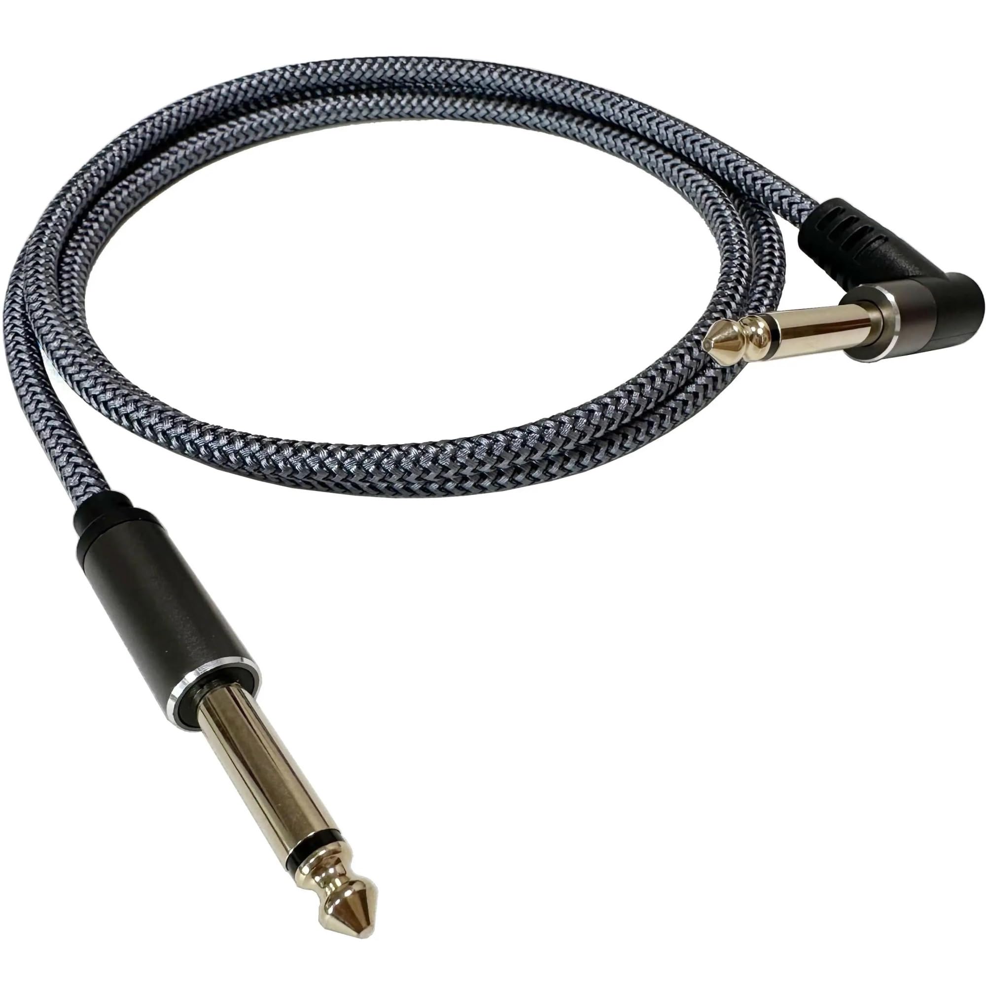 1/4'' Ausgang 90 Grad Vergoldetes Monokabel 6,5 Mm Für E-Gitarren Mixer Verstärker | Gitarren-Audiokabel(Type4,15m)