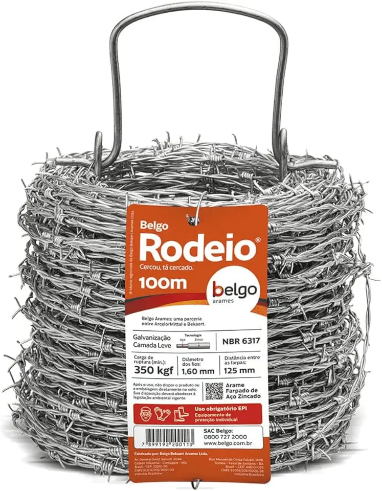 Arame Farpado Rodeio 100 m Belgo