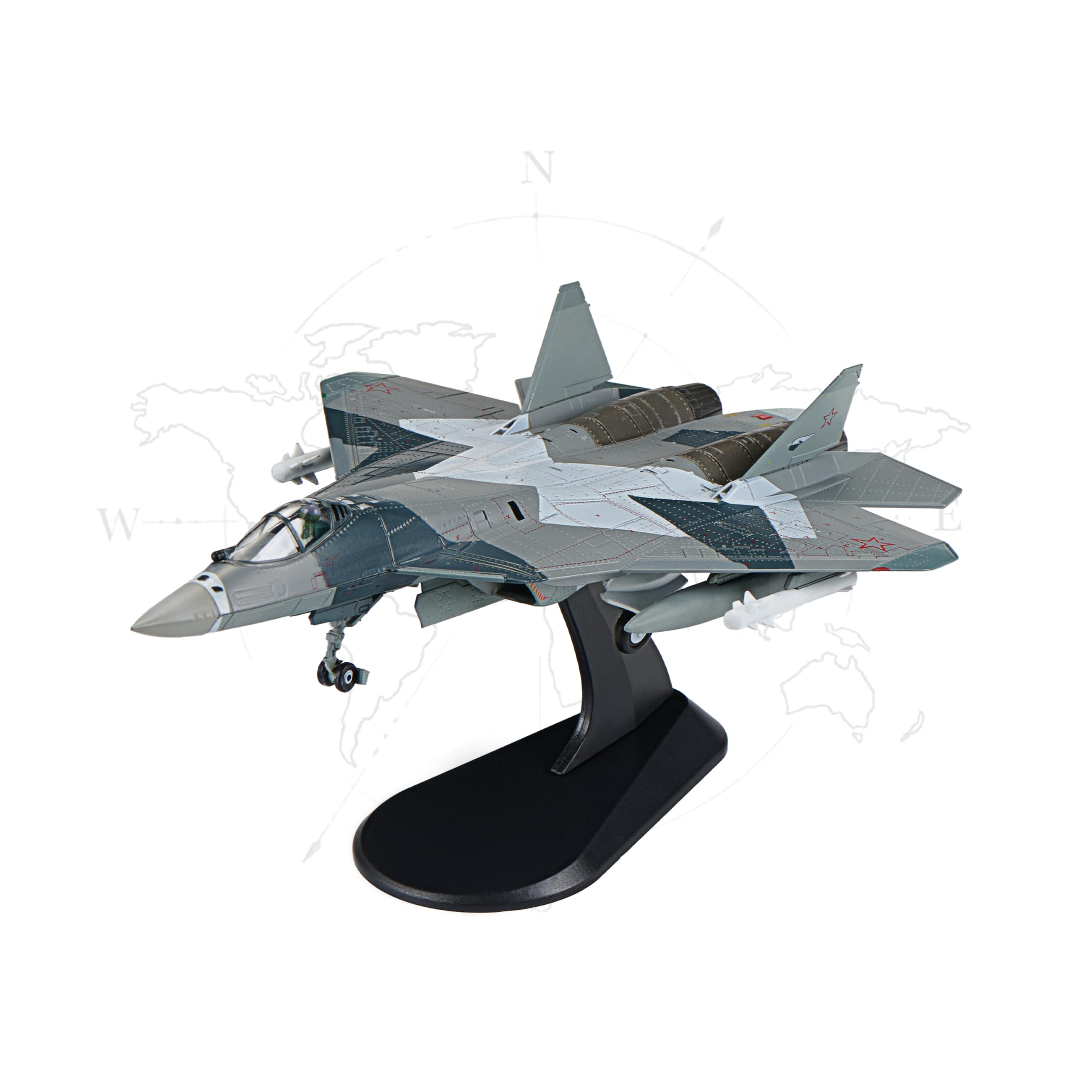 1/72wltkダイキャスト完成品Su-57デジタル迷彩■ホビーマスターヘルパ Amazon.co.jp: Udnorbay SU-57 ダイキャスト飛行機モデル-1/100