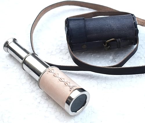 6 '' latón telescopio náutico pirata spyglass aventura navegación monocular para senderismo plegable al aire libre telescopio decorativo