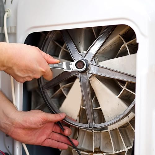 Miniatura 7 de Towallmark Juego de llaves combinadas de trinquete, juego de 20 llaves de cabeza fija, 72 dientes, SAE 14-34 pulgadas y métricas de 0.236-0.748 in,