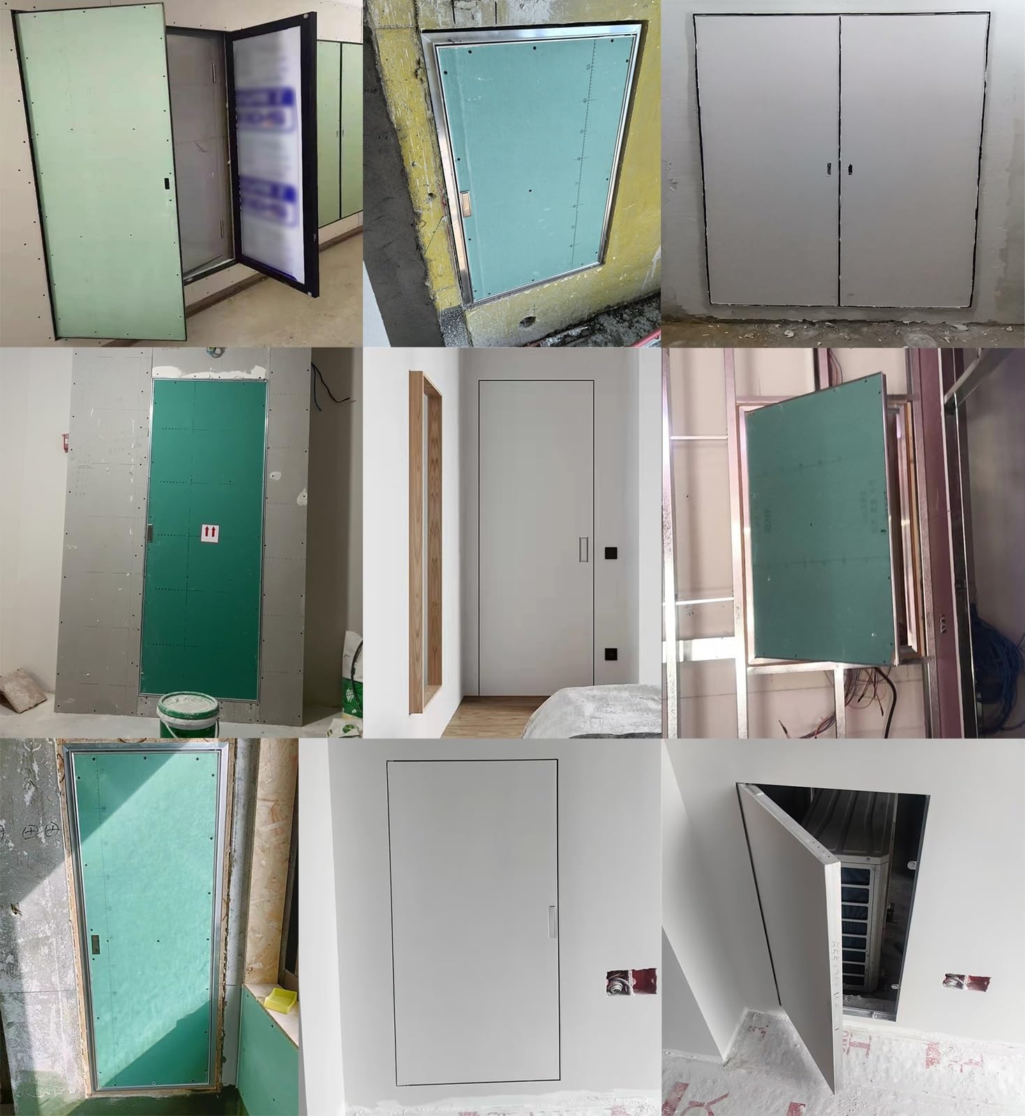 trappe de visite Panneau d'accès de plomberie pour cloisons sèches, porte d'accès verrouillable avec jeu de clés, couvercle de trappe d'inspection en alliage d'aluminium pour murs et plafonds(14x24inc