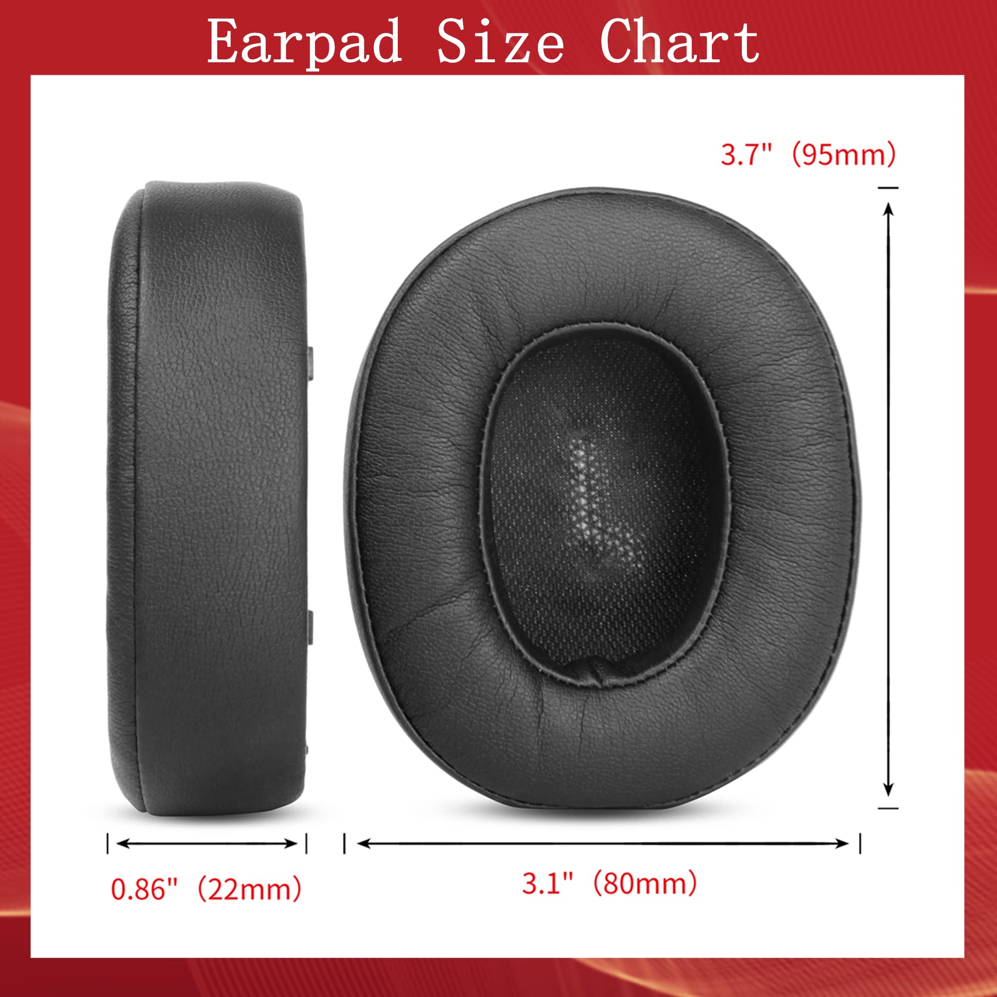 Ersatz-Ohrpolster Für JBL Everest Elite 700 – Aus Weichem Proteinleder Mit Memory-Schaum, Einfacher Austausch, 1 Jahr Garantie