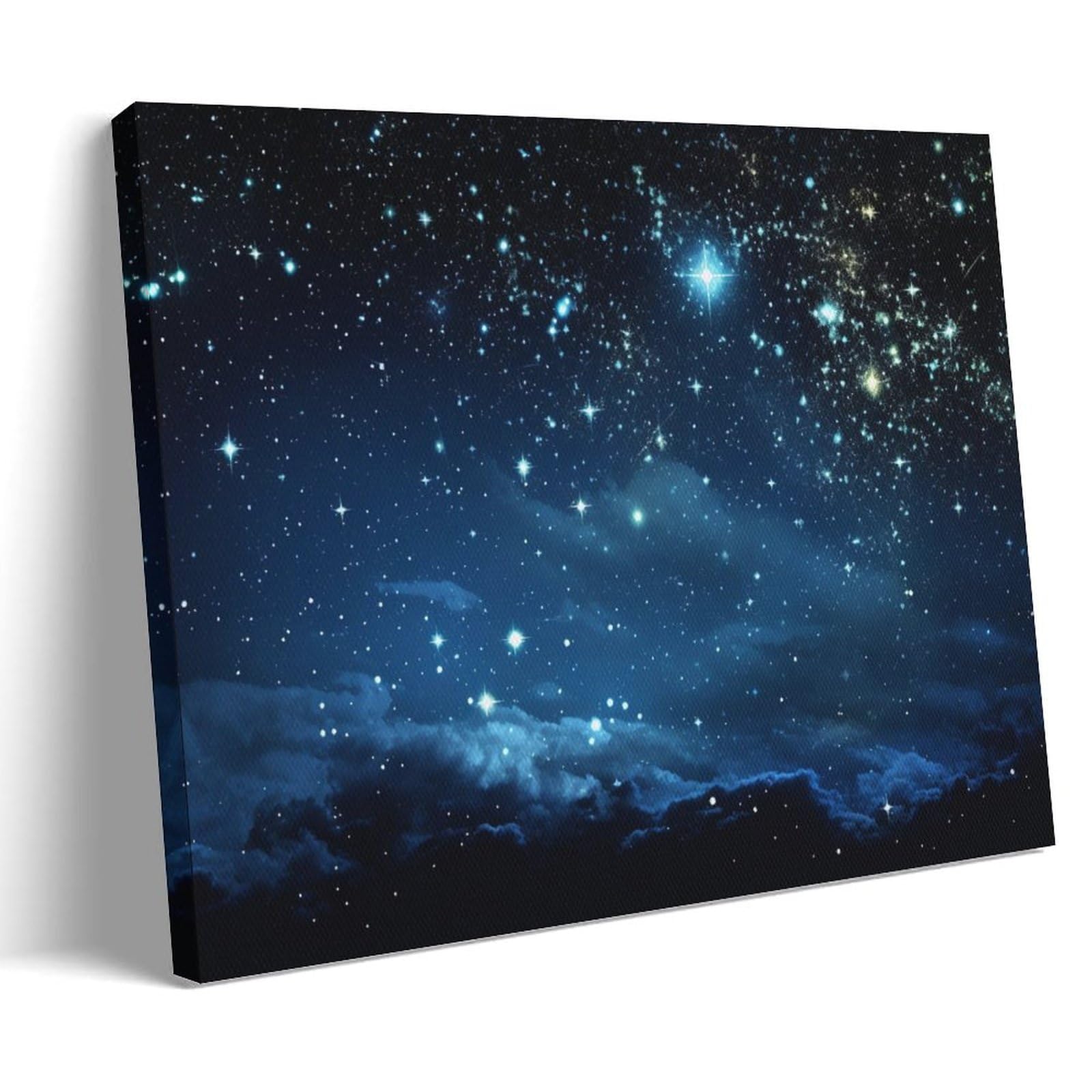 GMUKIFFY Beautiful Galaxy Painting on Canvas Wall Art Space Galaxy Nature Universe Stretched And Framed Canvas Prints Artwork for Home Decorations Ready to Hang Wall Decor 12x18inch(30x45cm)