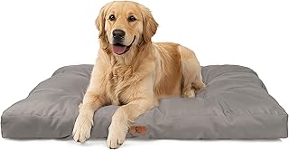 PET VIOLET Hundekissen große Hunde 110x90 cm - Robustes Oxford 600D Material, wasserabweisend, XXL Hundebett 10 cm Höhe, Wendekissen Outdoor geeignet - Grau product image