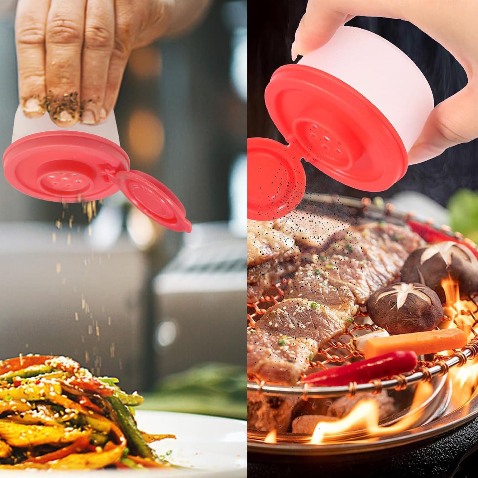 3er Set Mini Salz Und Pfefferstreuer - Verschiedene Größen Mit Deckel