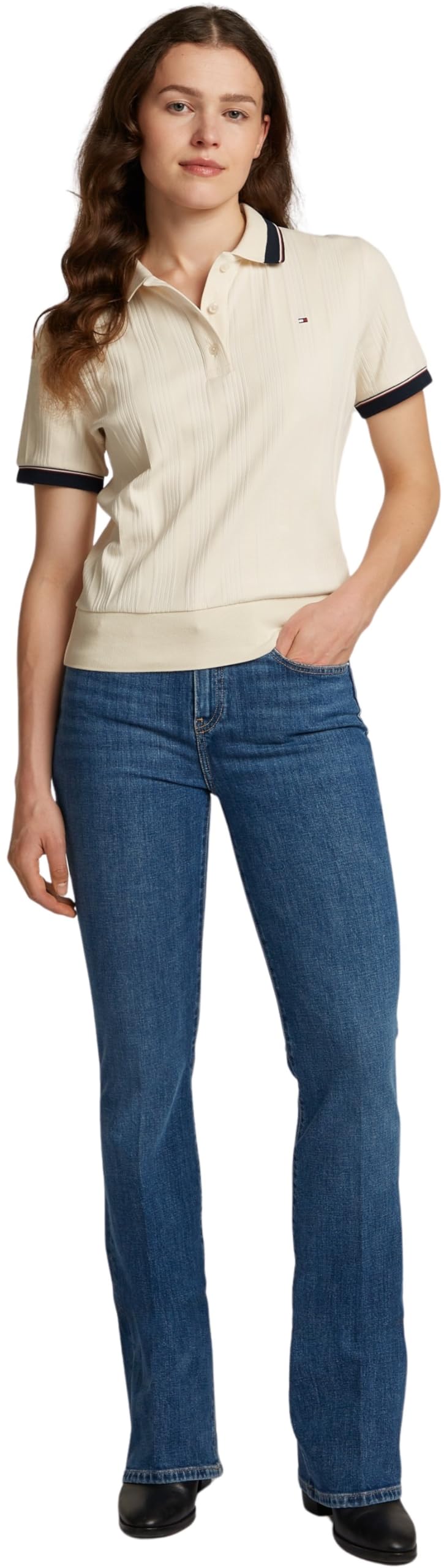 Tommy Hilfiger Polo Manches Courtes Femme Regular Fit