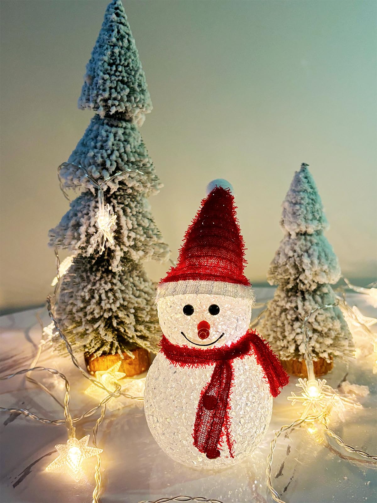 LED雪だるまクリスマス装飾　2個セット　アダプター　コントーラー付き LED雪だるまクリスマス装飾 2個セット アダプター コントーラー付き