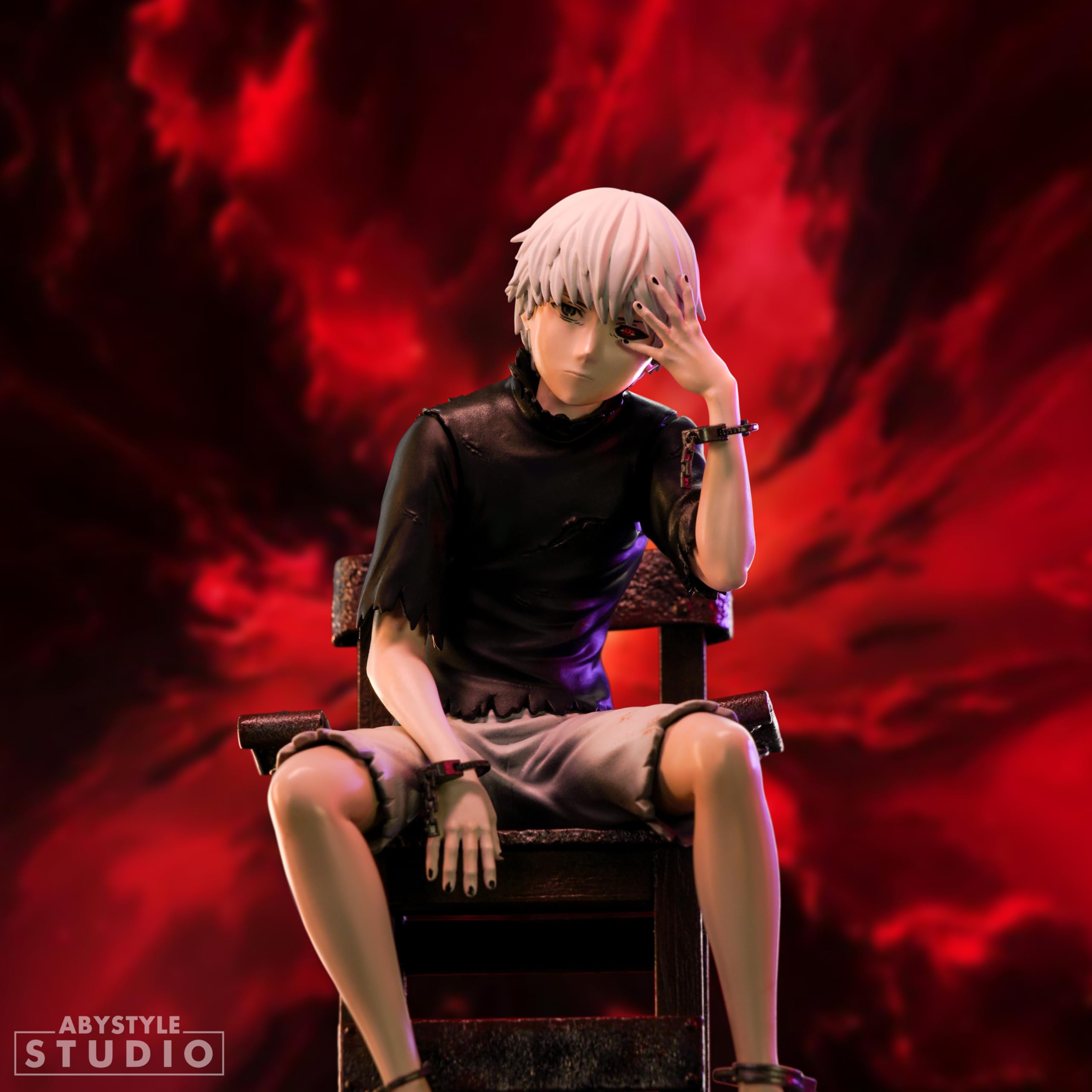 Abysse Corp Tokyo Ghoul Actionfigur Kaneki 1:10 Scale Bedruckt, aus PVC, in Geschenkverpackung.