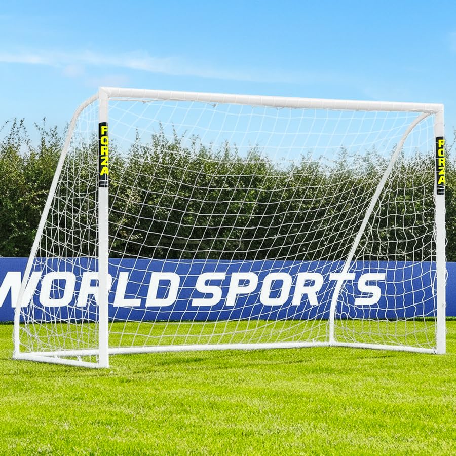 FORZA Match Football Goal [7 Sizes] | The World’s #1 Junior Goals! | 100% UK-Made, 2 Min Setup, Unbreakable Goalpost + Target Bundle - Buy Once, Play Forever! (3m x 2m (Futsal), Without Target Sheet)