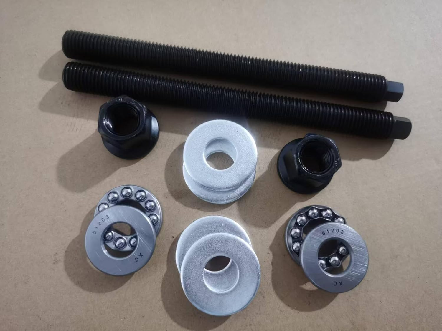 (2PCS) LS Harmonic Balancer Installation Tool, Crank Pulley Install Tool 551141, Compatible with GM 1997-UP V8 LS1 LS2 LS3 LS4 LSX LSA LS6 LQ4 LQ9, with Thrust Bearing