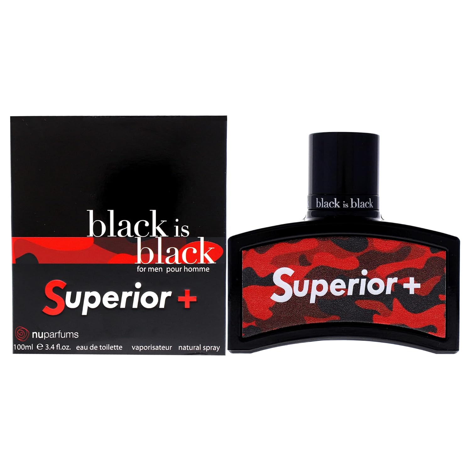 NU Parfums Black Is Black Superior Plus for Men Eau de