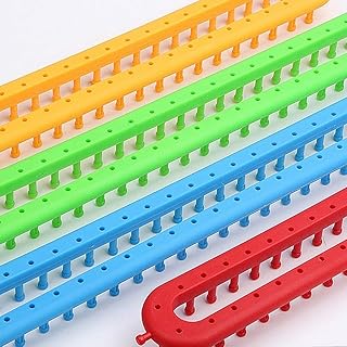 Fukua Long Knitting Loom,DIY Weaving Loom,Sewing Accessories Knitting Kit for Scarf Sweater Shawl Knit Weaving Tool(Blue)