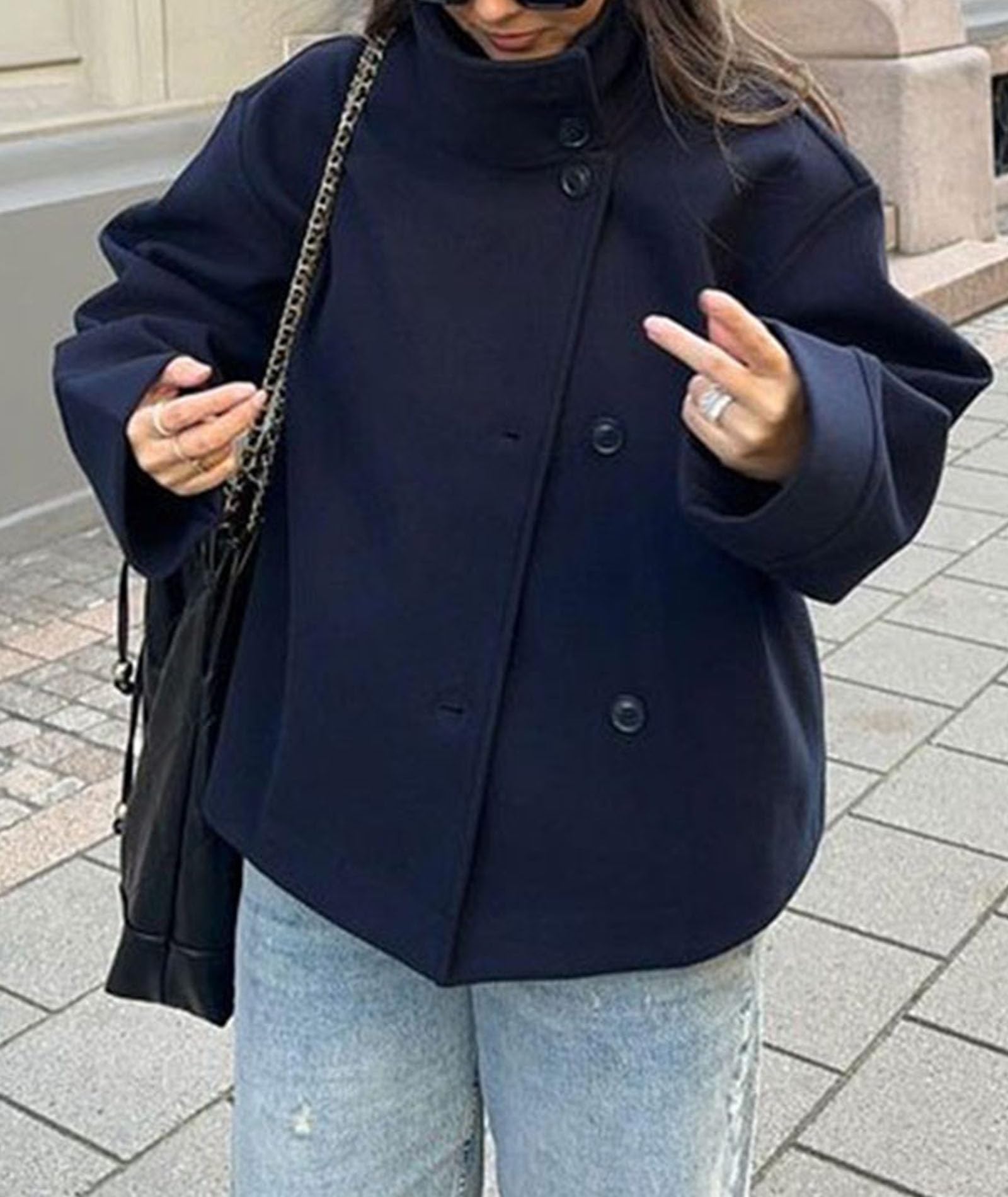 SOMTHRON Damen Trench Coat Trenchcoat