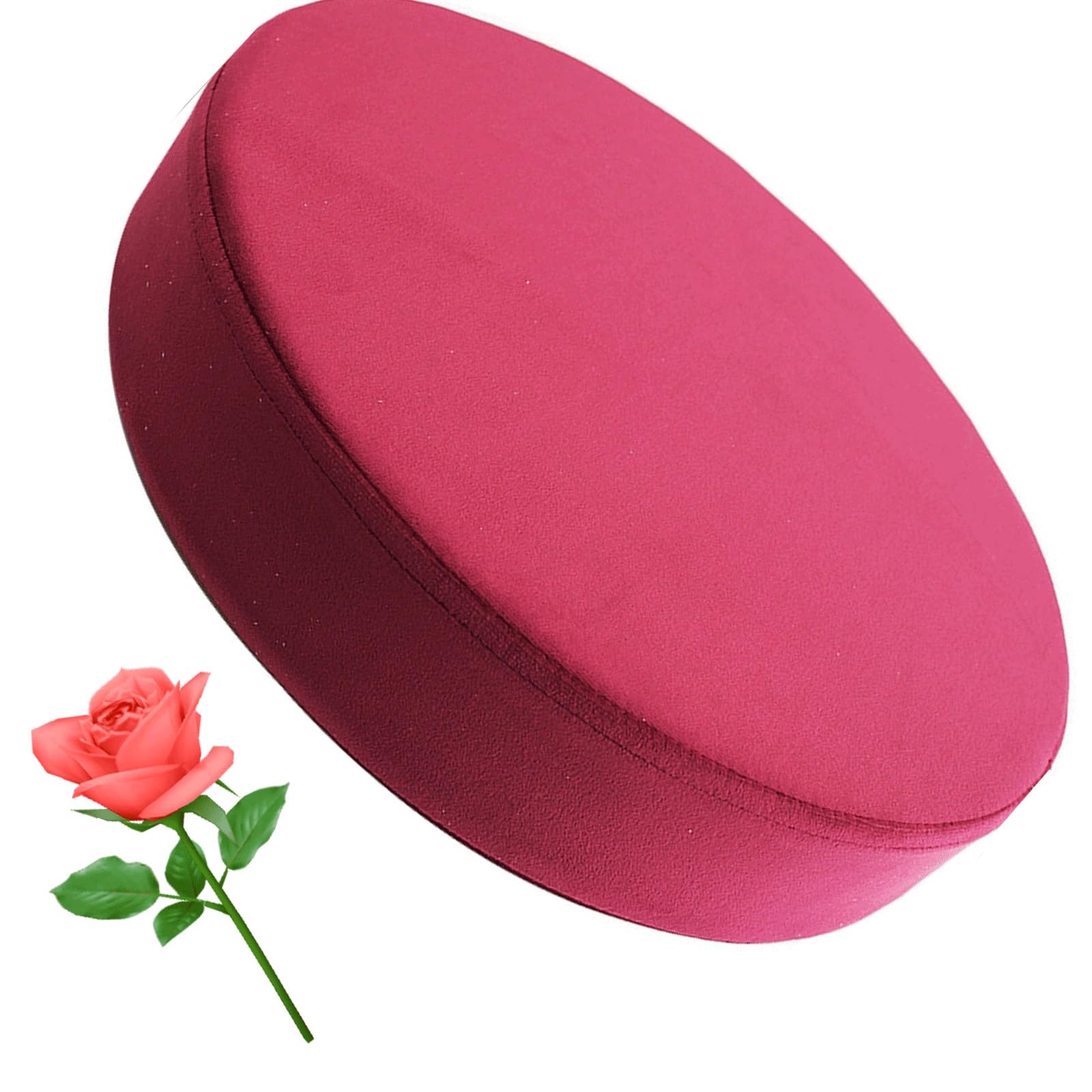 HYGPP 13/15/17/19 inch Round Seat Chair Stool Cushion Pad Foam Cushion Anti Slip Soft and Comfortable Office Round Cushion, Washable(A27,19x2in)