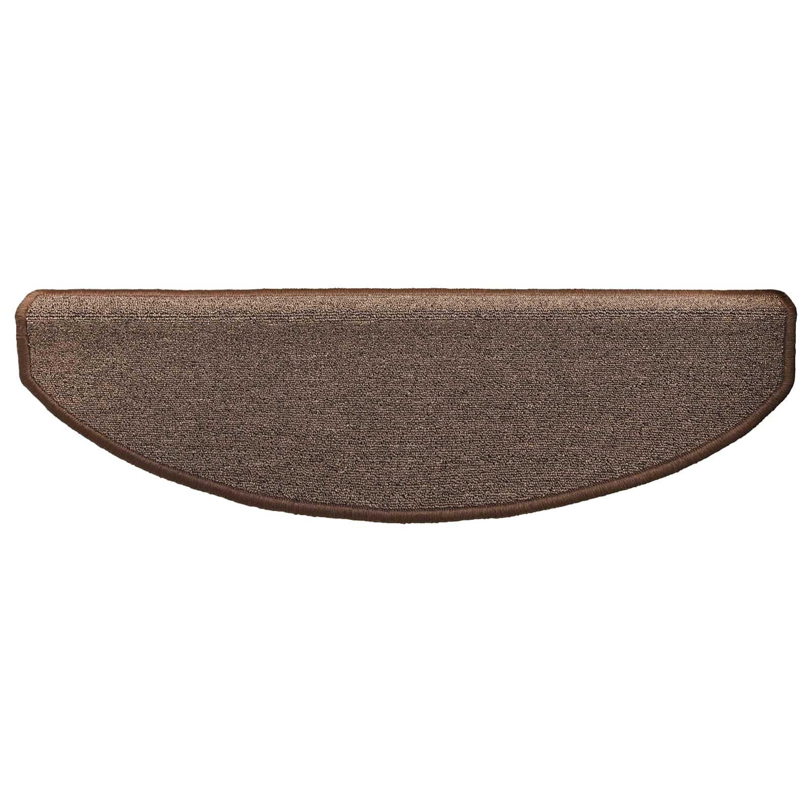 Tapis d'escalier auto-adhésifs 15 pièces café marron