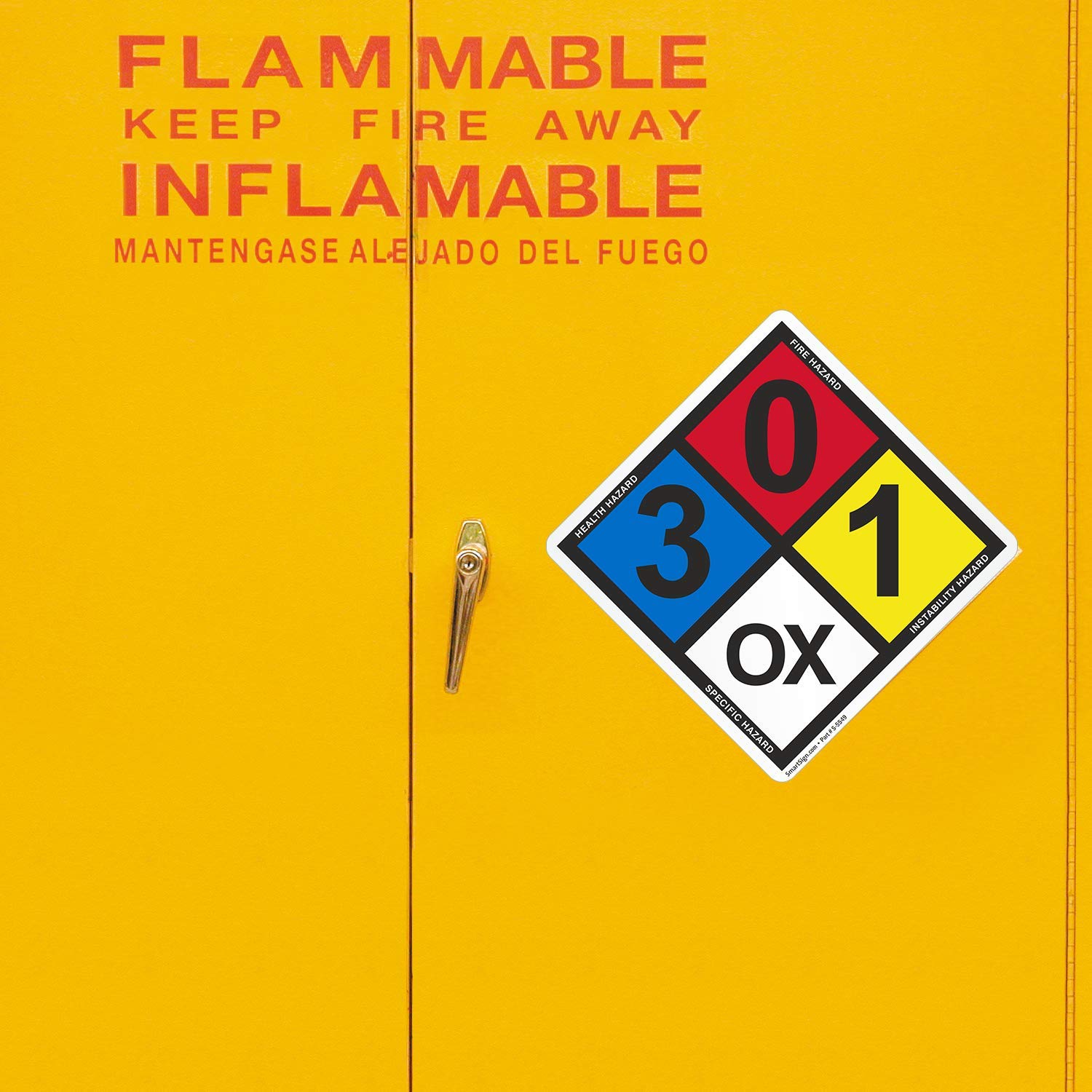 SmartSign - S-5542 NFPA Magnetic Sign Kit (Placard, Digits SmartSign - S-5542 NFPA Magnetic Sign Kit (Placard, Digits