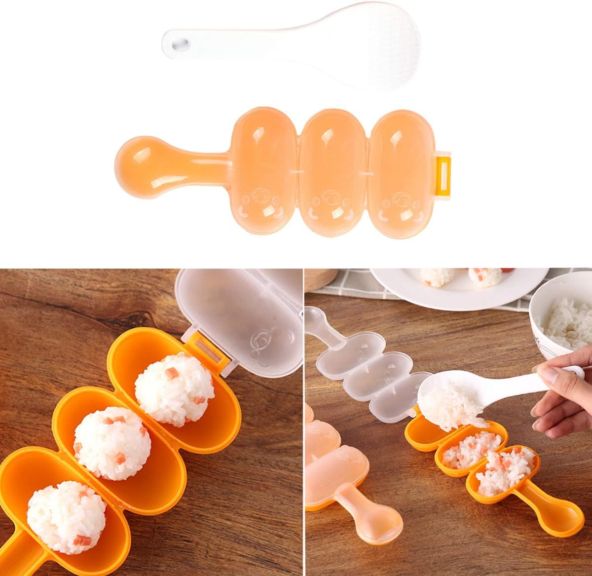 Exclusive Special Sushi Shake Rice Ball Mold, Animal Shapes Sushi Mold (3 Pcs + 1 Pcs) Diy Tool Kitchen Sushi Tool 🛒 Crazy Deals Sushi Shake Rice Ball Mold, Animal Shapes Sushi Mold (3 Pcs + 1 Pcs) Diy Tool Kitchen Sushi Tool