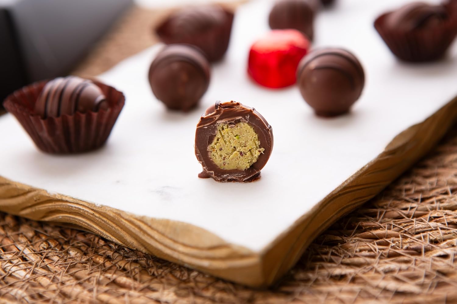 CARIANS Assorted Dubai Chocolate Gourmet Truffles Box, Dubai Chocolate Candy with Pistachio and Kunafa, Box of Candy, Luxury Premium Gourmet, Great for Gift Giving and Anniversary,11Pc