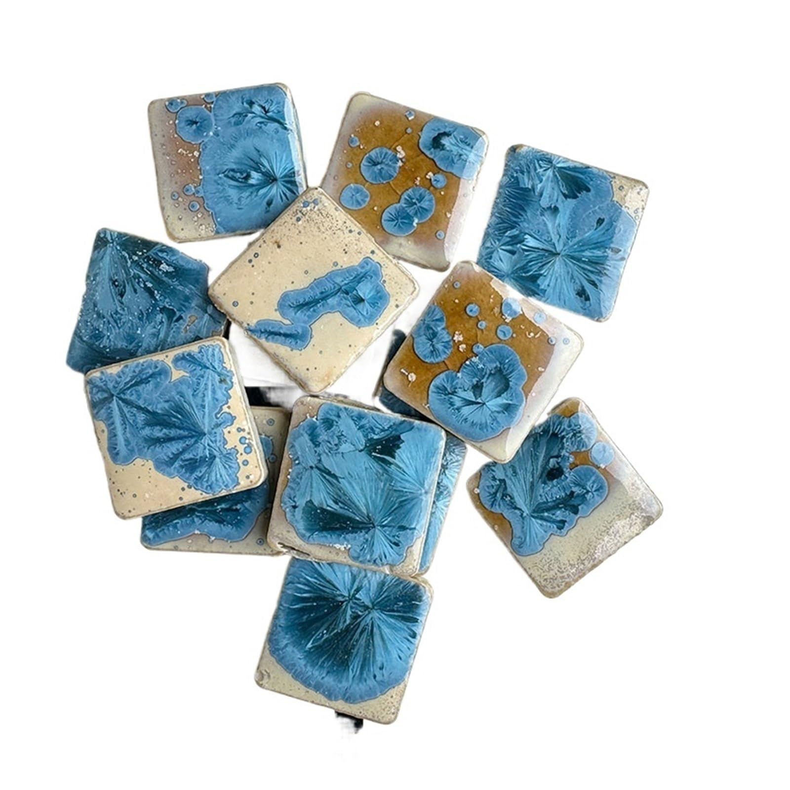 Sppeoukj Color3 100G Diy Ceramic Mosaic Tiles Glass Leaf Petal Shape Handmade Ornaments Wall Crafts Crystal