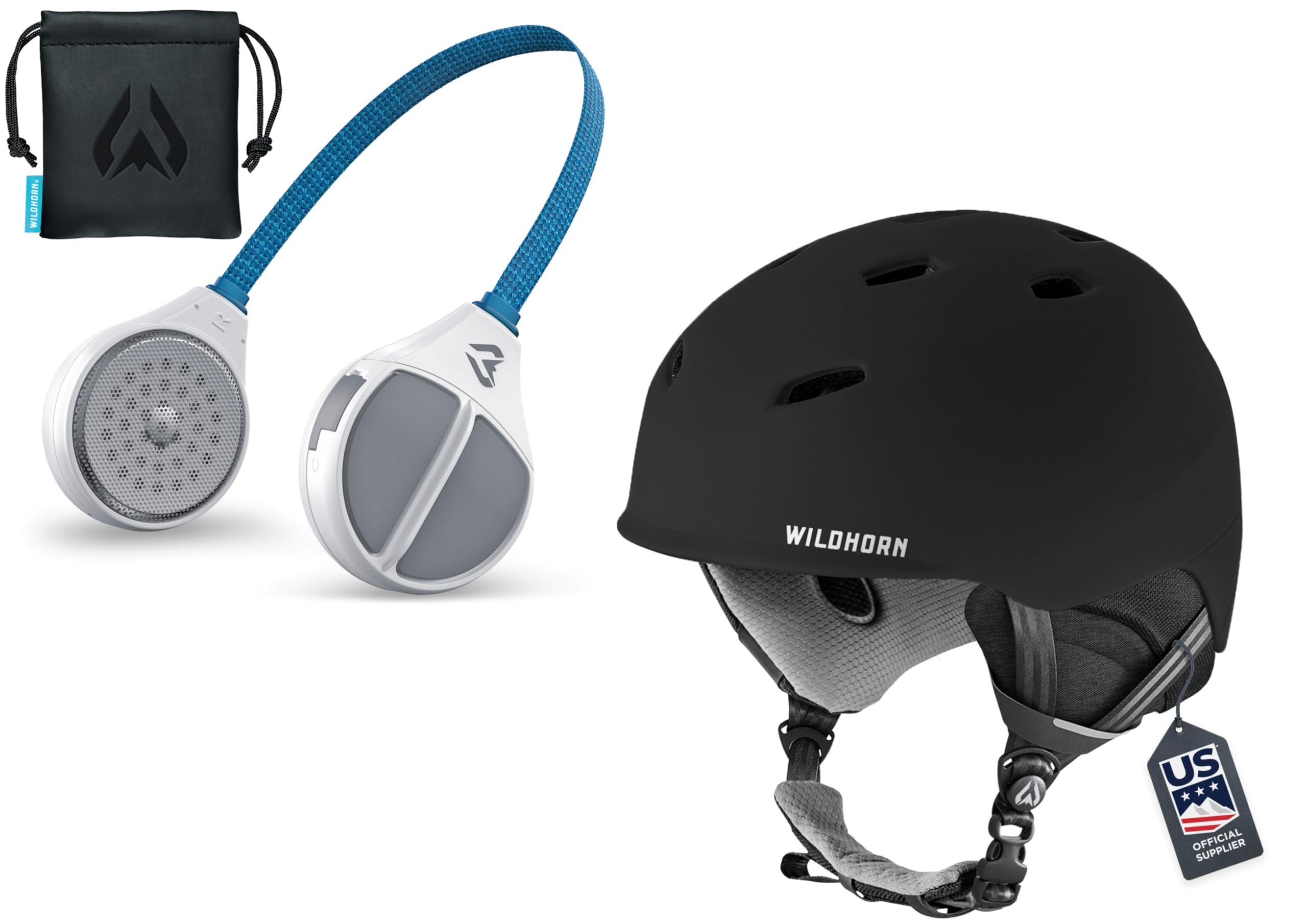 Wildhorn Alta Wireless Bluetooth, Drop-in Headphones - HD Speakers Compatible Any Audio Ready Ski/Snowboard Helmet Headphones Plus Wildhorn Drift Snowboard Helmet Large Size Ski Helmet