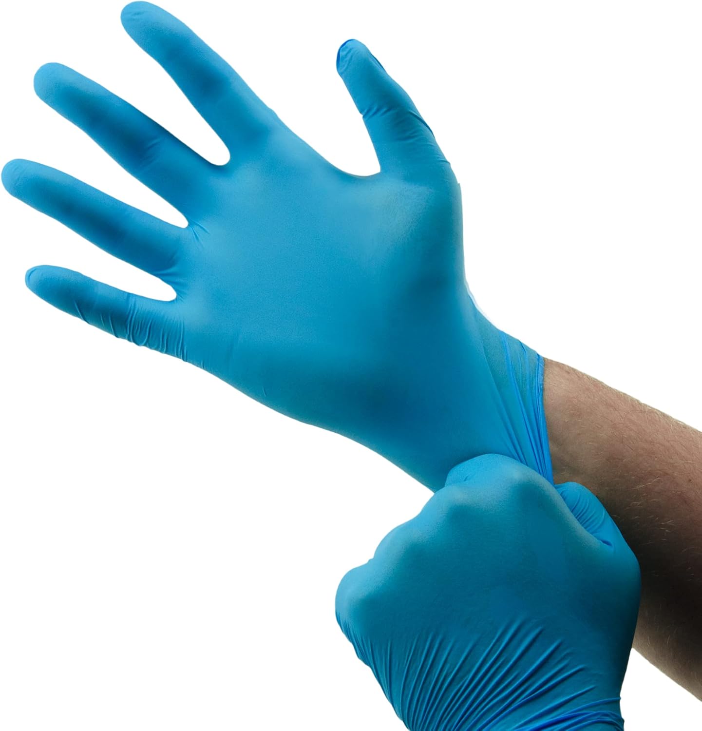 BOSS Powder Free Disposable Nitrile Gloves, 4 Mil Thickness, 100 Pair Pack, Black, X-Large, (B21051-XL)