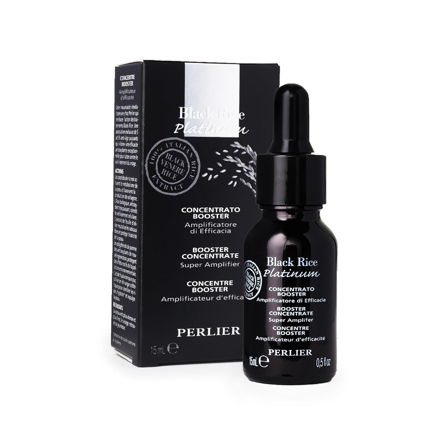 Perlier Black Rice Platinum Ultra Renewing Booster Face Serum, 0.5 fl. oz.