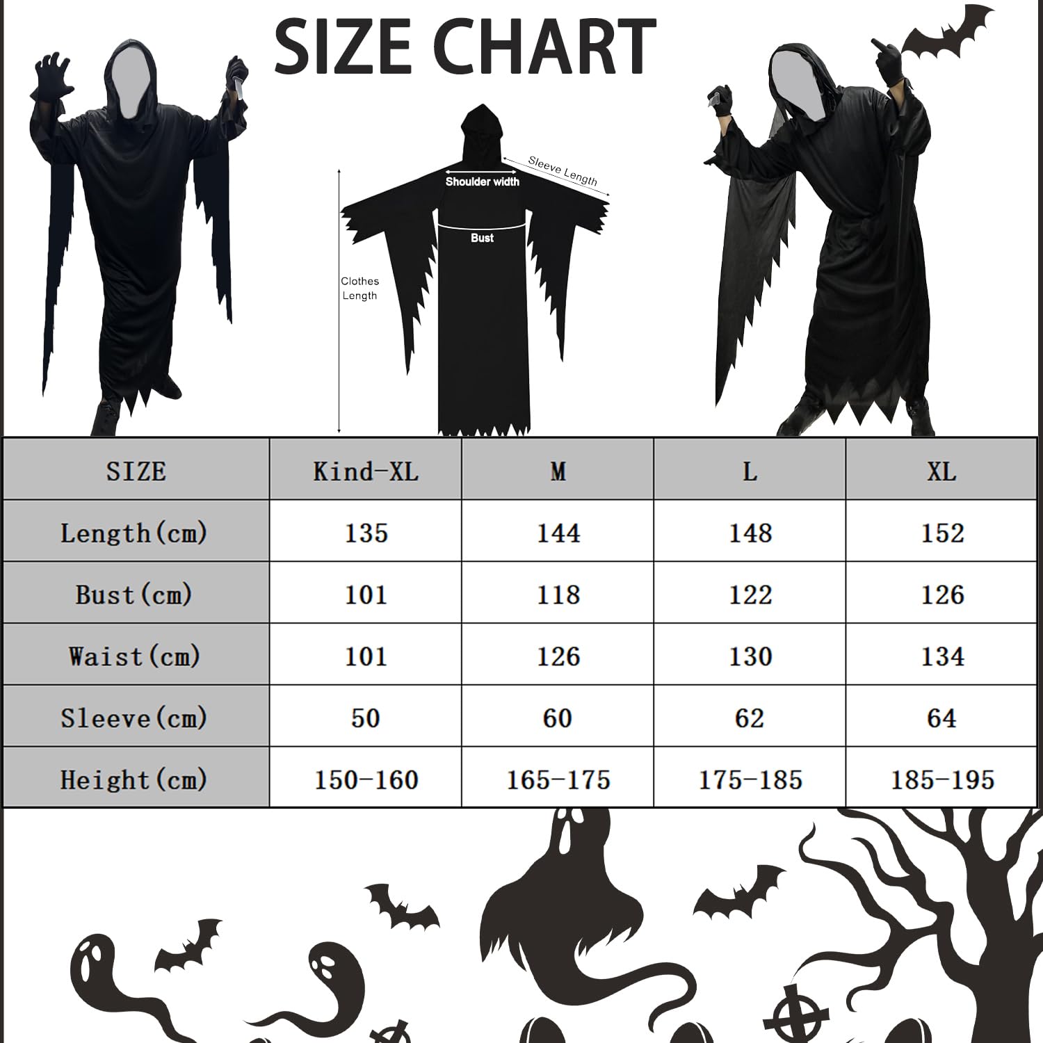 Scream Ghostface Halloween Ghost Face Straszny krzyczący duch kostium na Halloween, karnawał, maskaradę, imprezę z horrorami