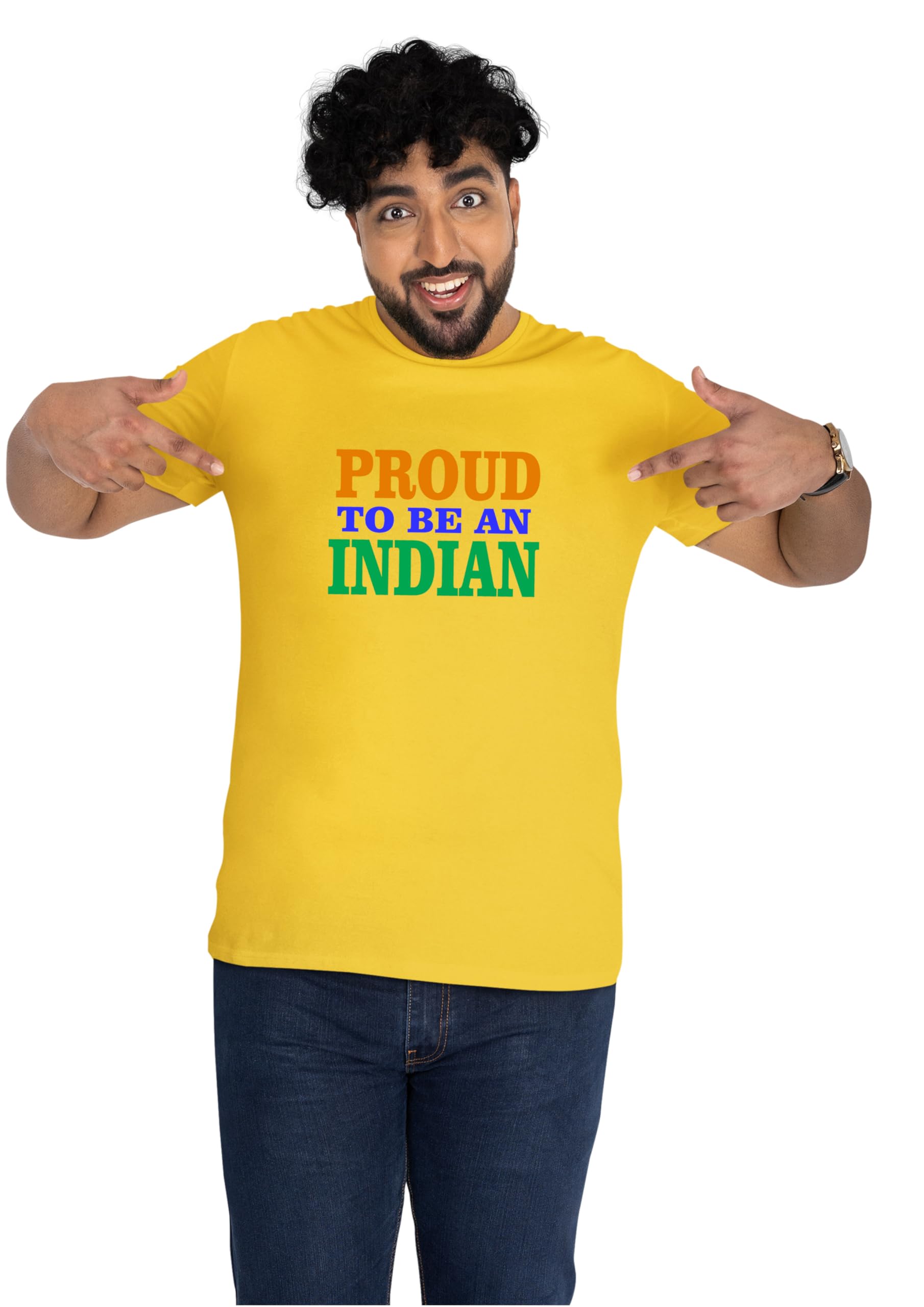 I Love My India T-Shirt Pure Cotton Half Sleeve Round Neck T-Shirts for Adult D6-picture-29