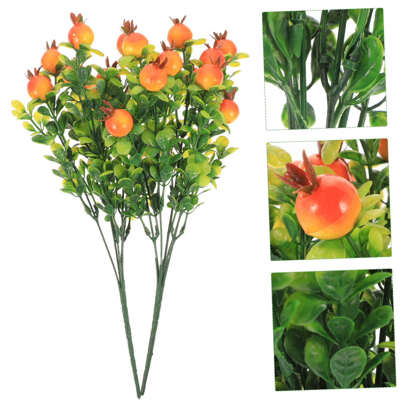 TOPPERFUN 2pièces Branches De Fruits Artificiels pour Décoration De Table Accessoires Végétaux Faux pour Ambiance Élégante Intérieur Et Extérieur TOPPERFUN 2pièces Branches De Fruits Artificiels pour Décoration De Table Accessoires Végétaux Faux pour Ambiance Élégante Intérieur Et Extérieur