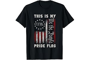 This Is My Pride Flag USA American 4th Of July Patriotic T-Shirt