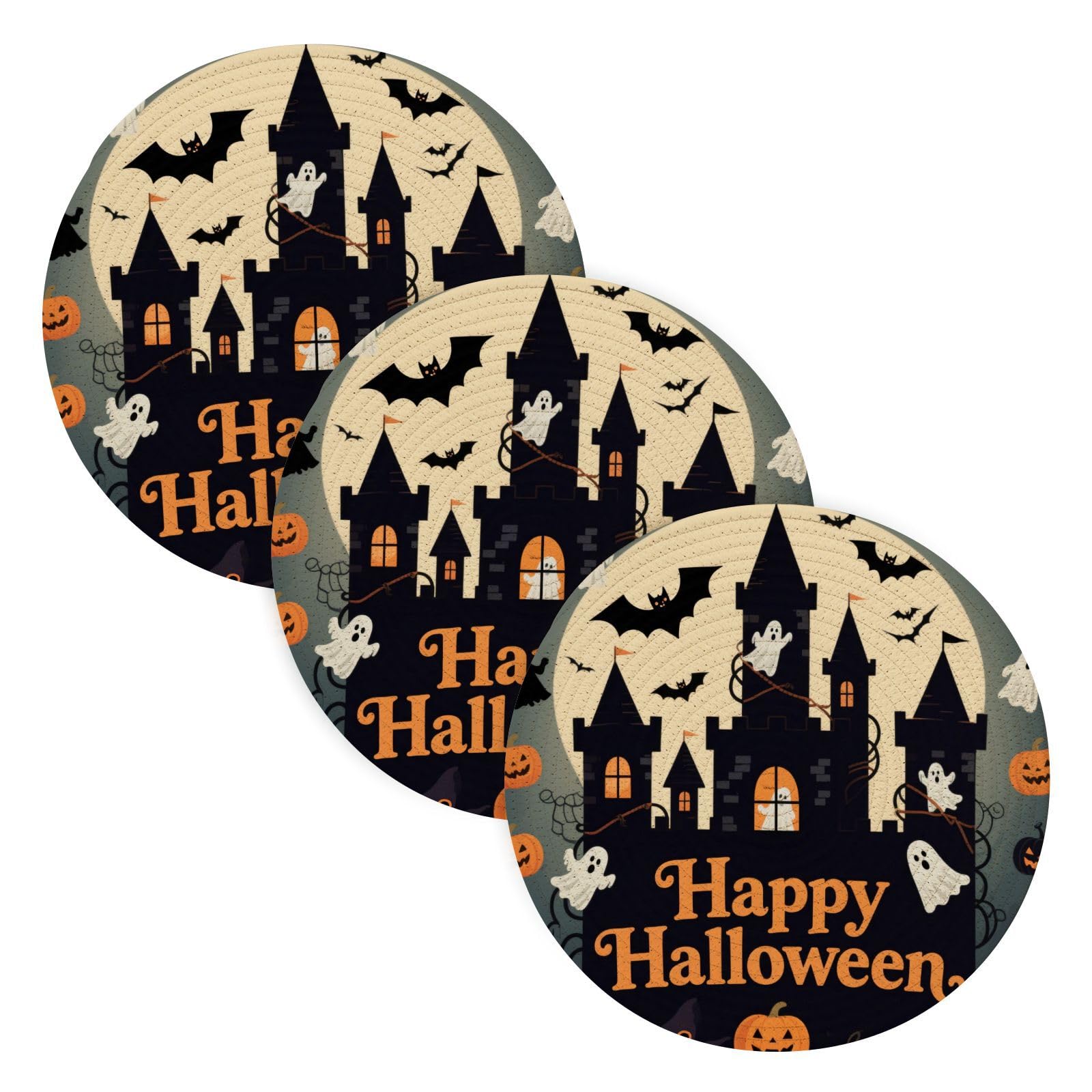 Dessous de plat Halloween pour plats chauds lors de vos repas de fête et pâtisseries d'automne