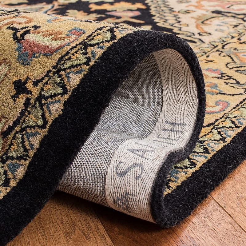 Image of Embossed Handmade GH Wool Thick Geometrical Carpet is a Stylish and Practical Addition to Any Living Room 5X7