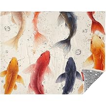 FRODOTGV Colorful Catfishes Throws for Couch Throw Cover Living Room Blankets 50x70 Inches Blankets & Throws