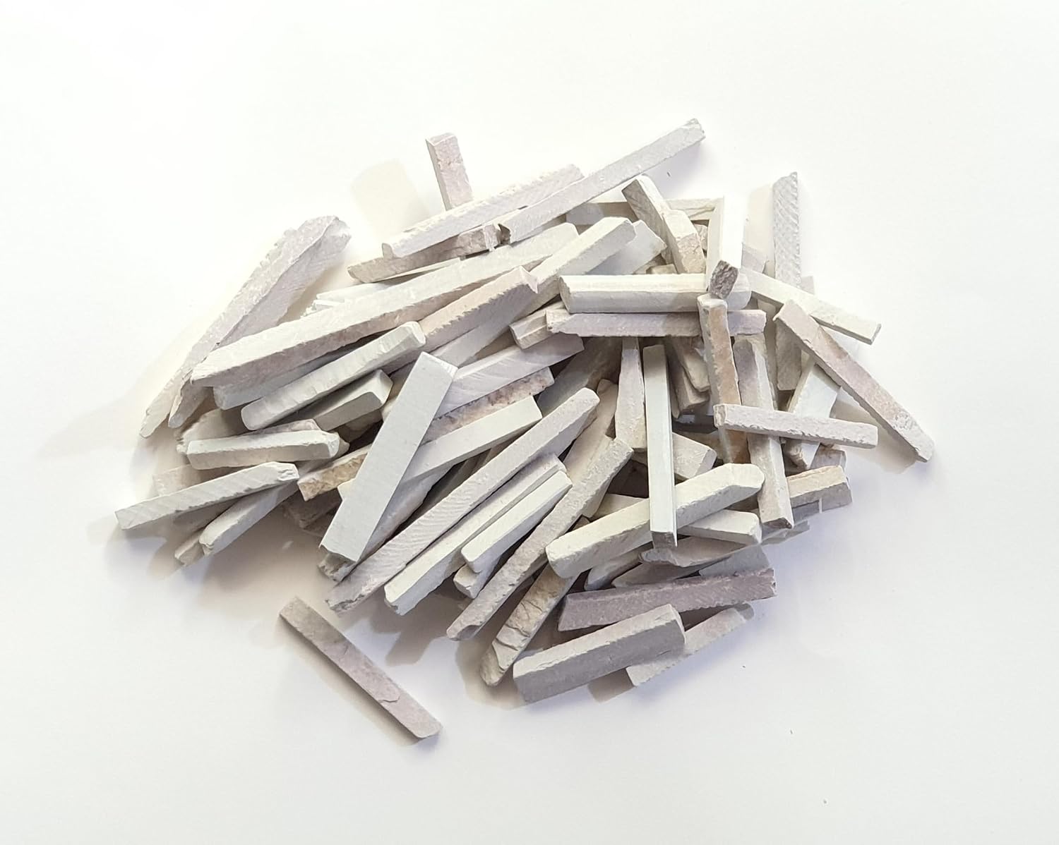 My brand Slate Pencils White Color Natural Chalk 5-9 mm Thick (250 grams)
