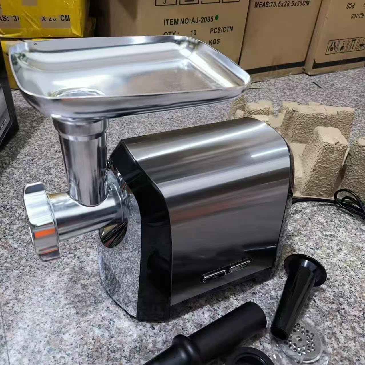 Picadora de carne eléctrica, embutidora de salchichas automática