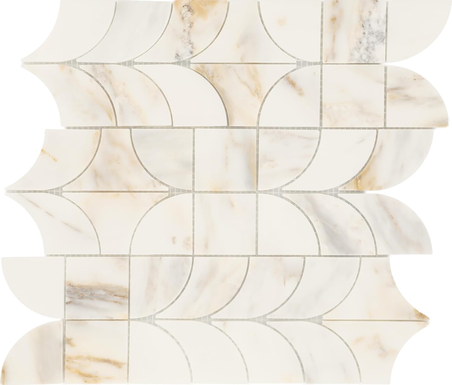 Daltile Gamma Natural Stone Patchwork Wall and Floor Mosaic Tile (10 PC Per Carton) (13.10 SQFT Per Carton)