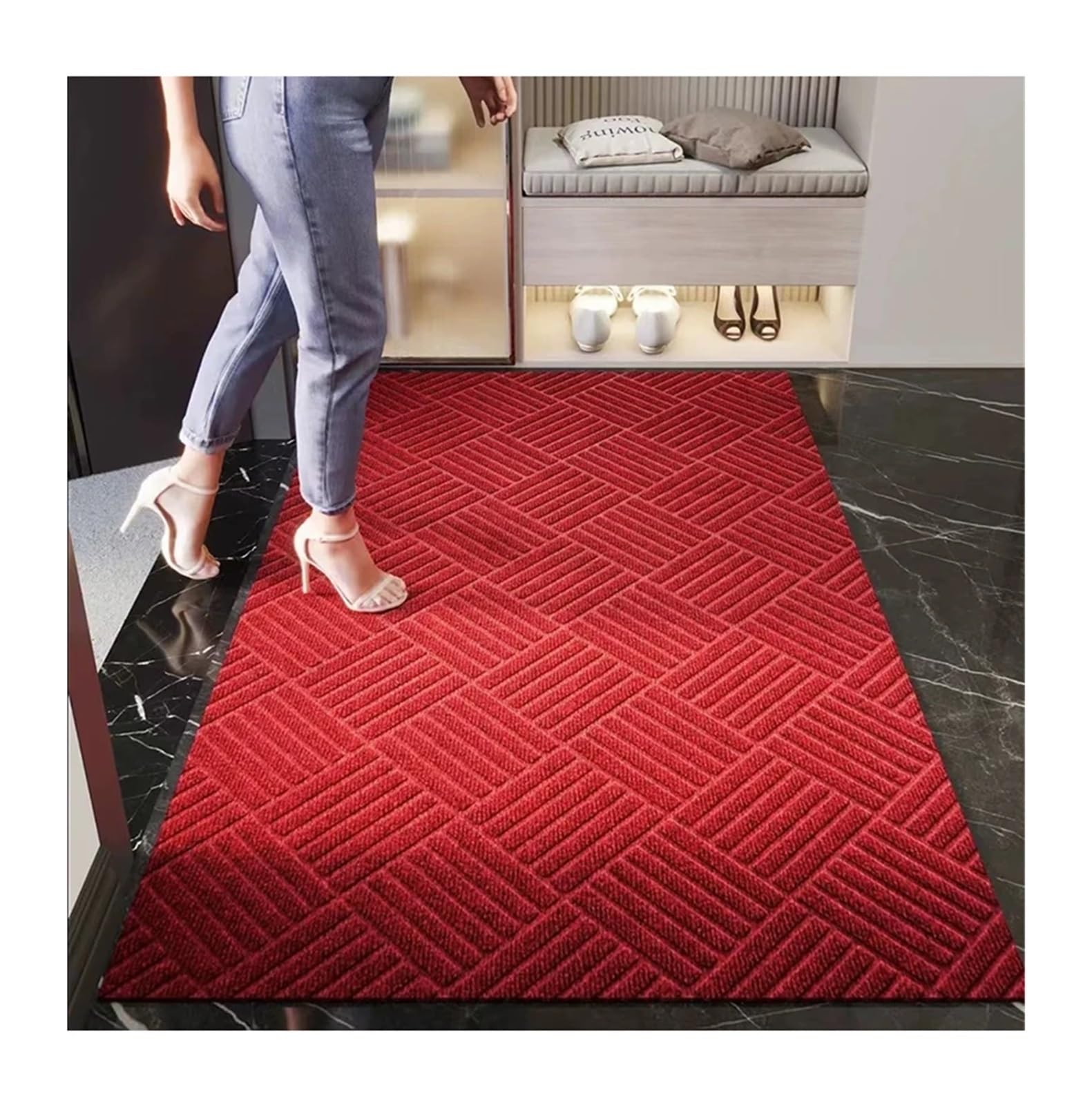 Tapis de cuisine antidérapant lavable 60x120 cm anti-chute entrée et couloir