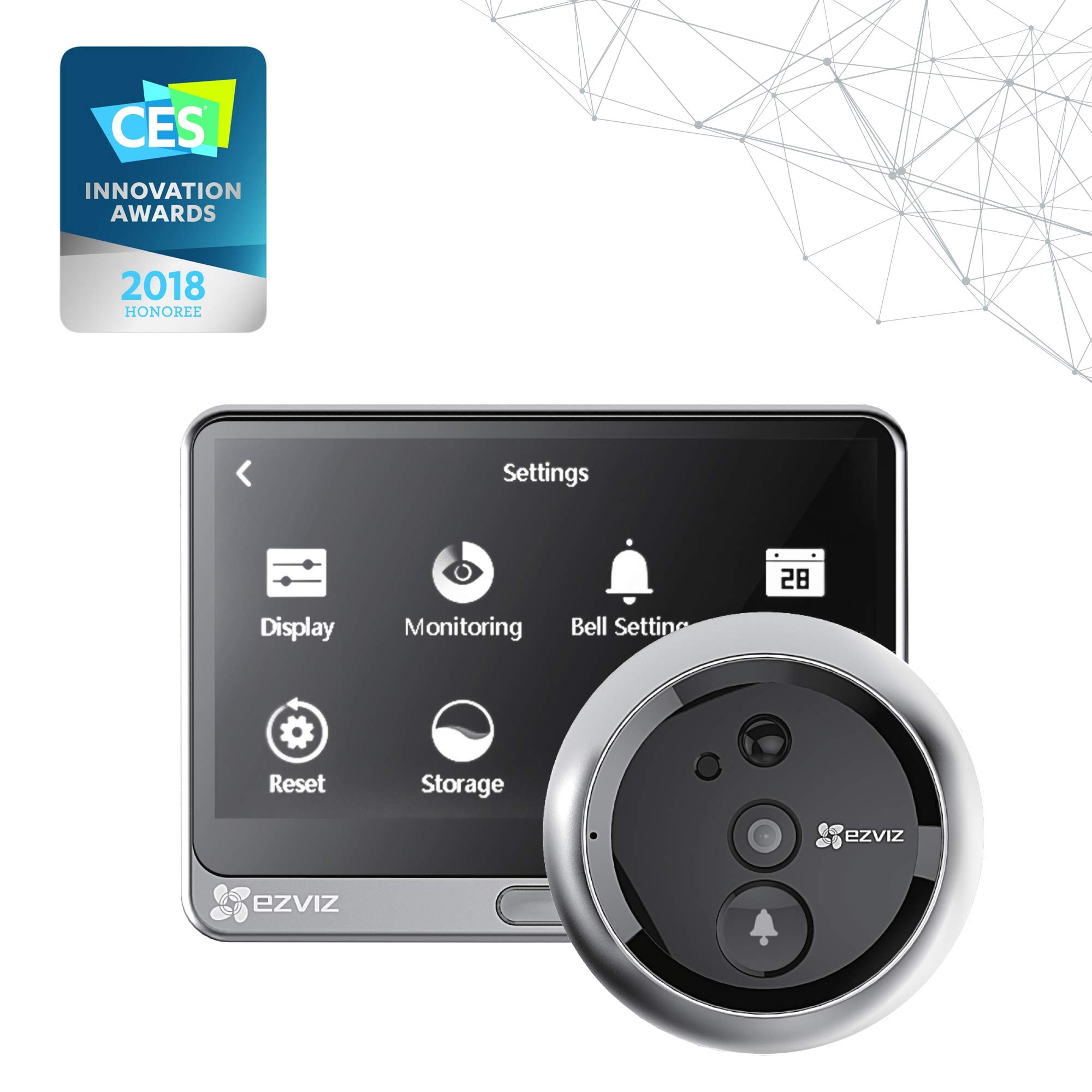 Ezviz Ez3364a1sm Lookout Dp1 Hd Video Smart Home Door Viewer