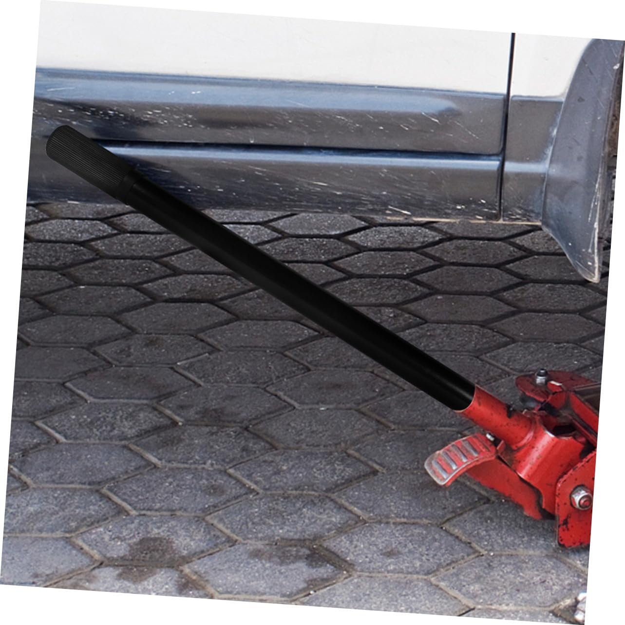 2 Szt. Ergonomiczny Uchwyt Do Podnośnika Samochodowego Tony Wytrzymały Drążek Hydrauliczny Akcesoria Motoryzacyjne Do Łatwego Podnoszenia i Wymiany