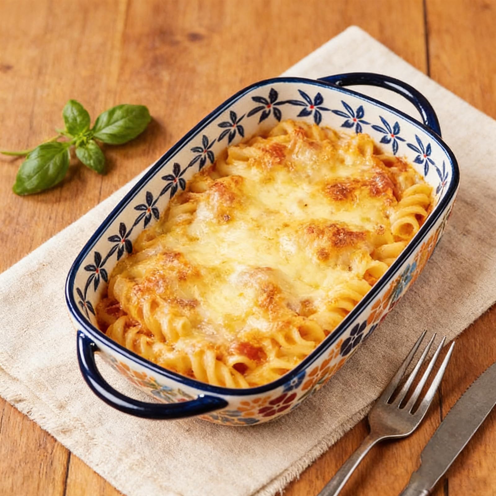 Teglia da Forno in Ceramica 600 ml, Pirofila con Manici 19,5 x 13 x 5 cm, Piatto da Forno per Lasagne, Pasta al Forno, per Friggitrice ad Aria, Forno, Microonde (Giallo)