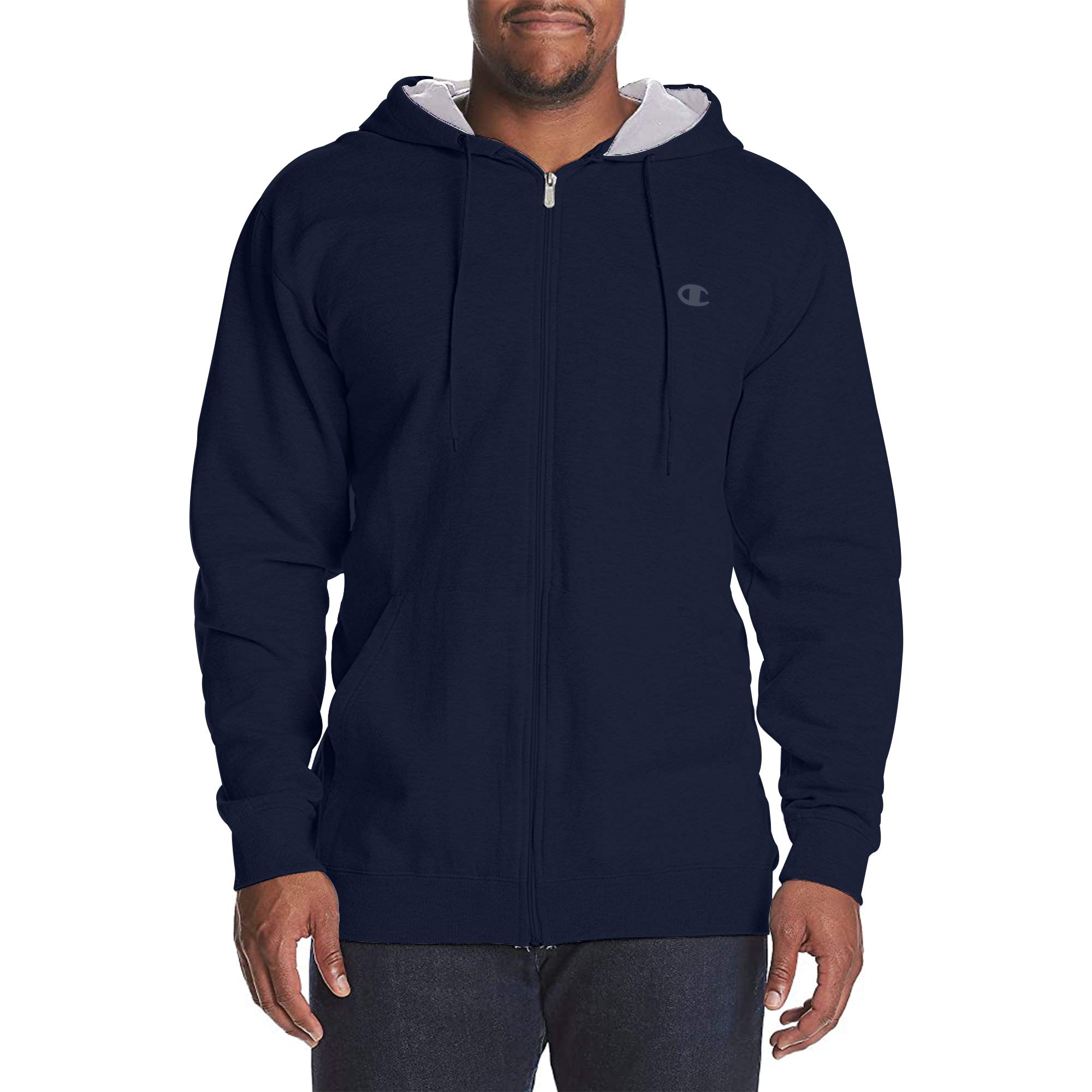 champion big and tall zip up hoodies for men – men’s fleece zip up hoodie jacket navy