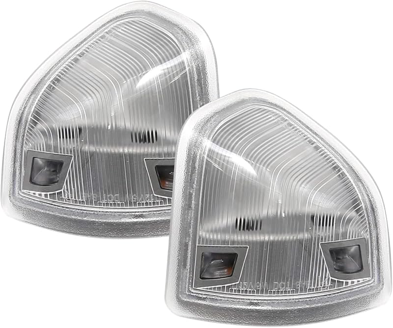 Luzes de seta LED para retrovisores laterais Vkinman Dodge Ram 1500 a 5500 2010–2018 – Par